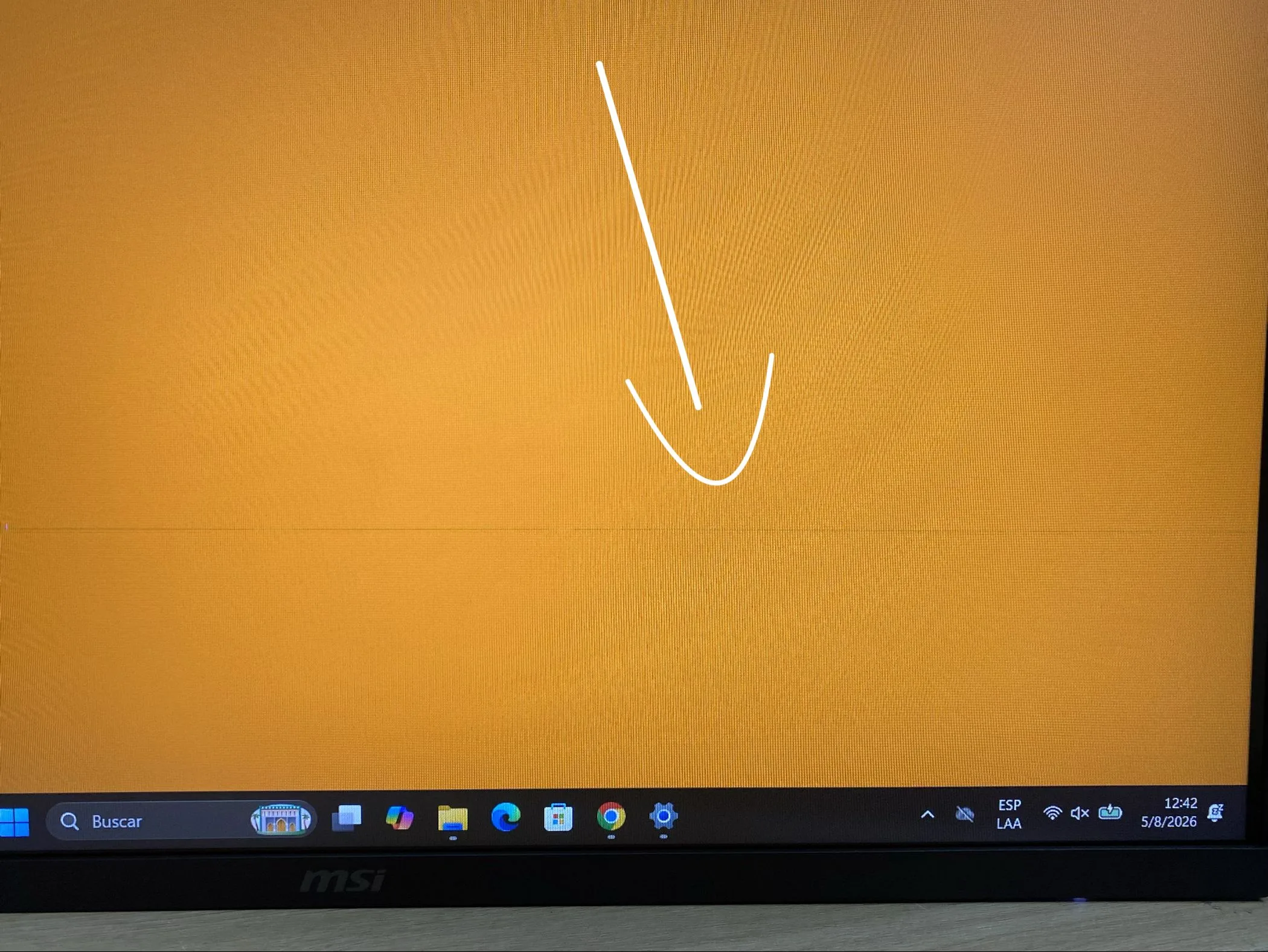 Monitor MSI MAG274F 27 Pulgadas LINEA DE PIXEL HORIZONTAL PARTE INFERIOR PANTALLA (Outlet)