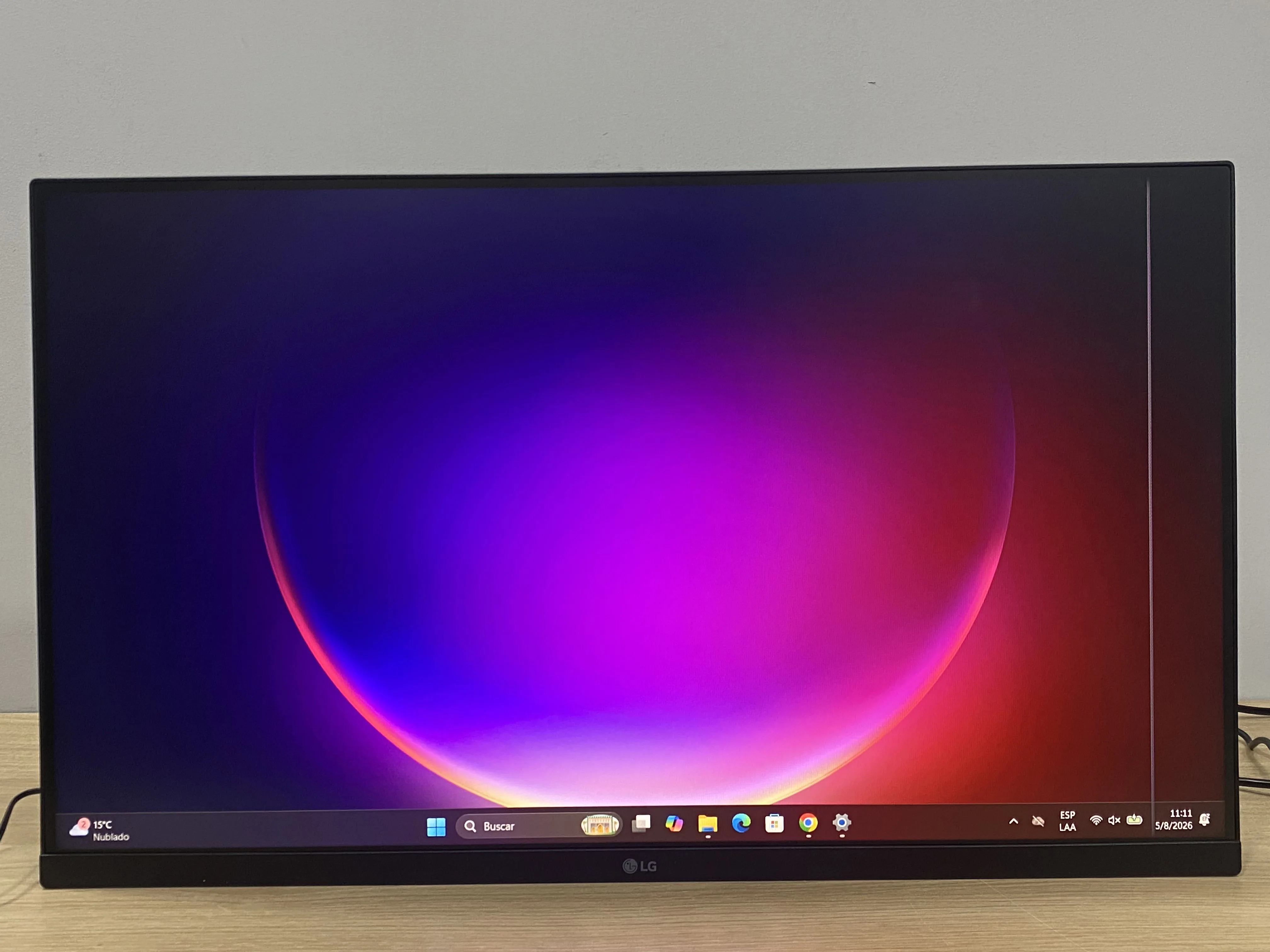 Monitor LG 27MS500 27 Pulgadas Linea de pixel vertical lado derecho pantalla (Outlet)