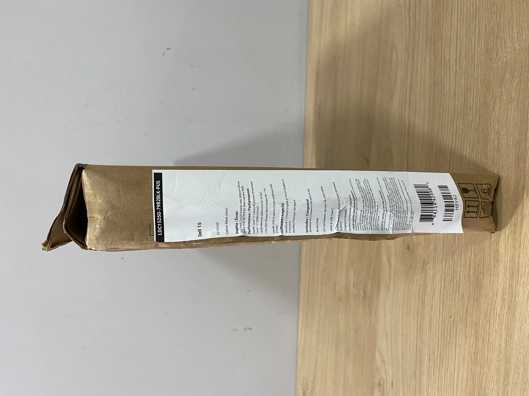 Notebook Dell DC15250 15.6