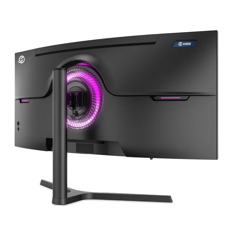 Monitor Gamer Curvo Solarmax Sx34cw5b 34 pulgadas 200hz 0.5ms Uwqhd 2K Ultra Wide  Rotacion Vertical -Regulacino de Altura -HDR Game PLUS FreeSync