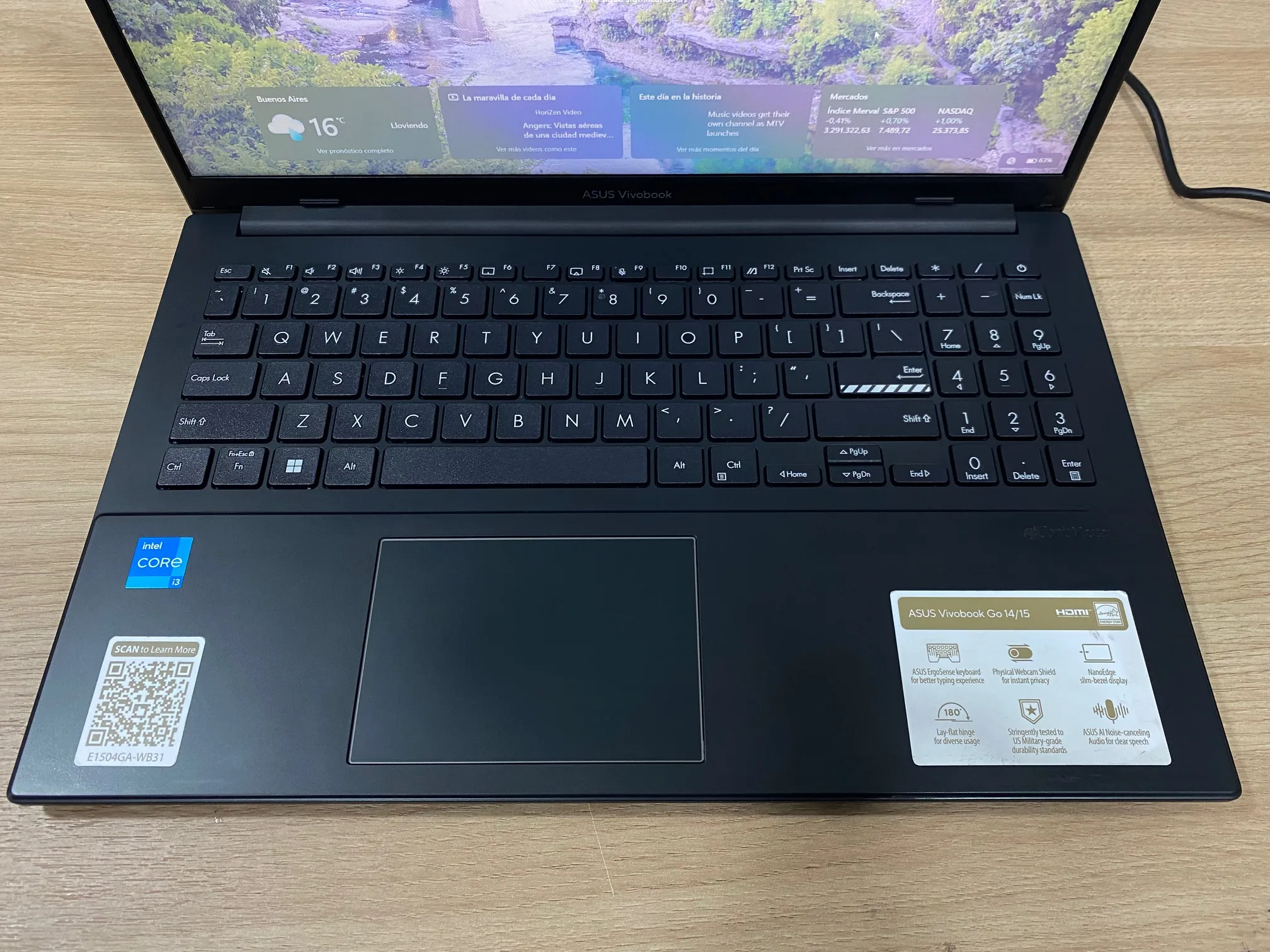 Notebook Asus E1504G 15.6