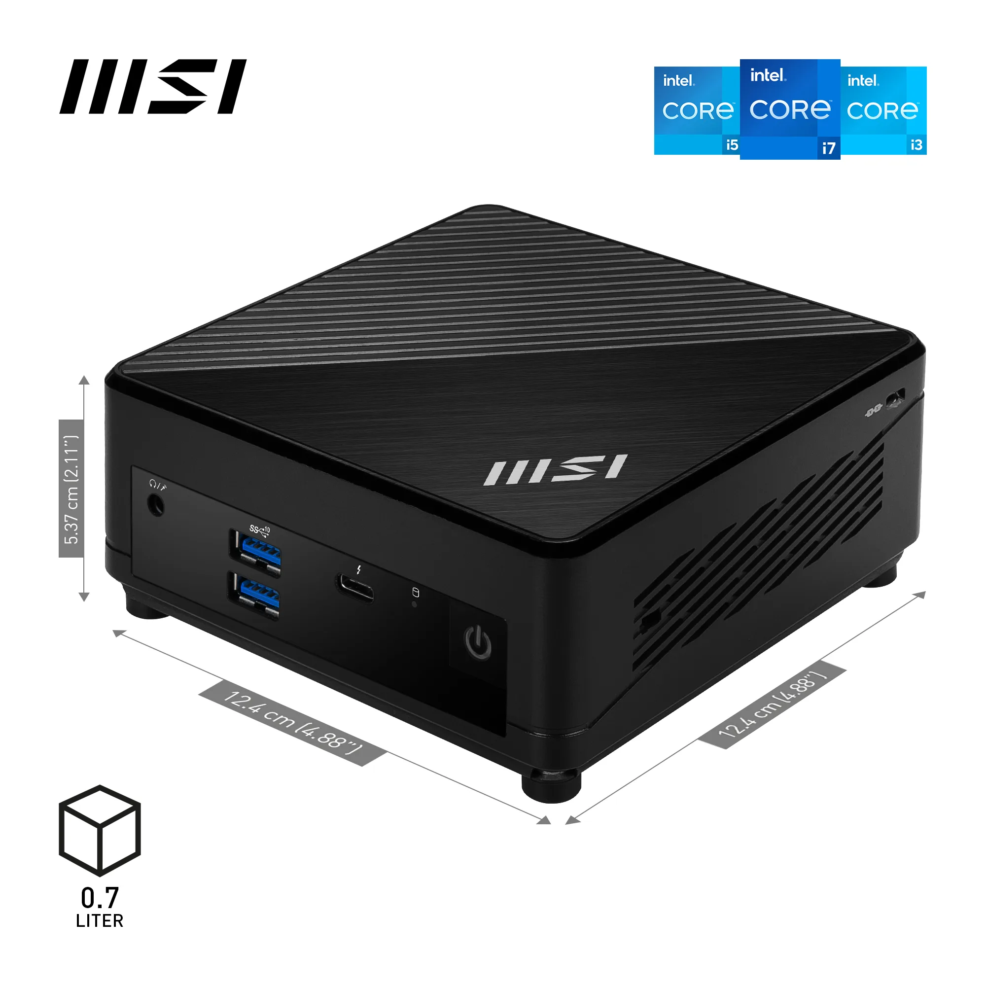 Mini Pc Msi I3-1215u Ddr4 12m-086bus (barebone)